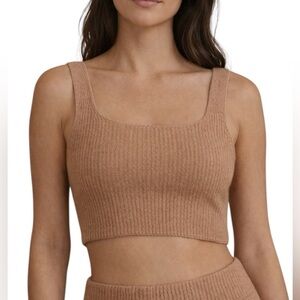 Everlane Cozy Stretch Tank Camel Wool Yak Hair Blend NWT Size XL